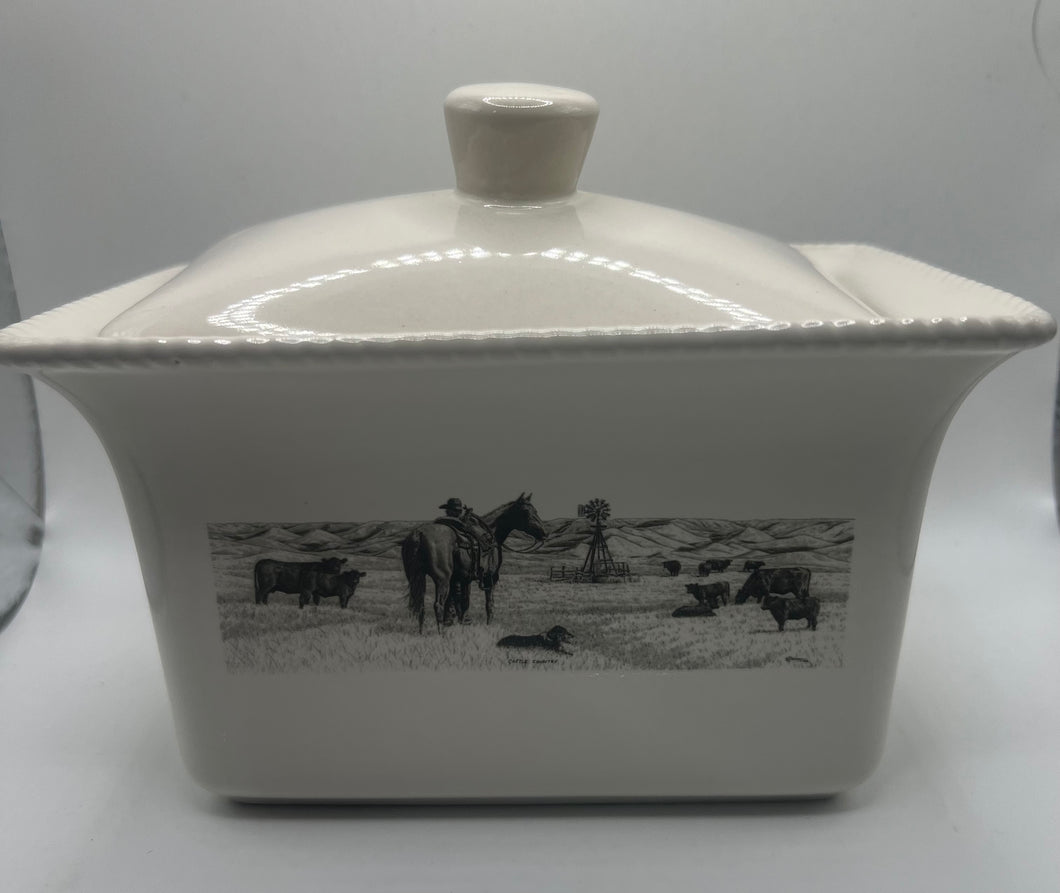 Cattle Country Butter Dish